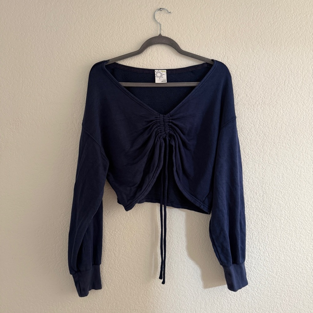 Aerie blue crop top
